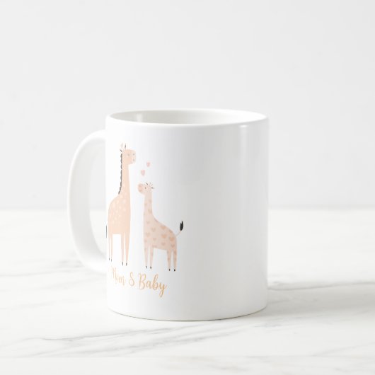 Mug Giraffe Maman & Bébé (Devant gauche)