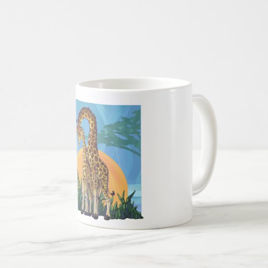 Mug Giraffe maman et bébé (Devant droit)