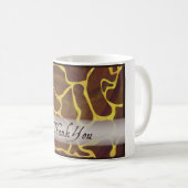 Mug Giraffe Merci animal sauvage (Devant droit)