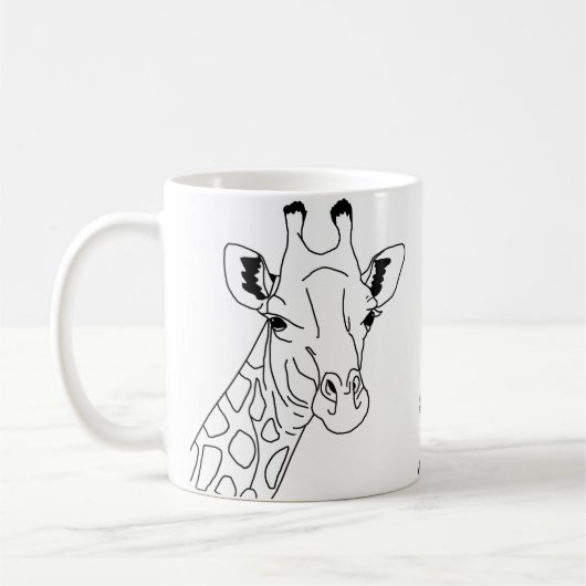 Mug Giraffe minimaliste (Gauche)