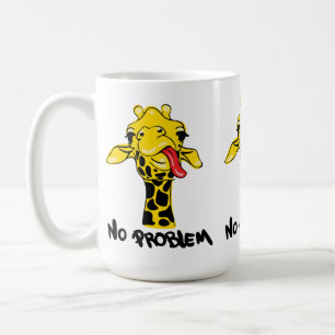 Mug Giraffe nonchalante : Pas d'attitude problématique