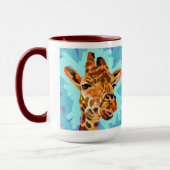 Mug Giraffe Painting - Gift for Animal Lovers (Gauche)