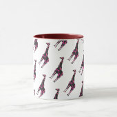 Mug Giraffe Rose chaud et Silhouette noire (Centre)