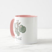 Mug Giraffe Safari Animal Botanique Anniversaire (Devant gauche)