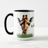 Mug Giraffe Sauvage Et Gratuite (Gauche)