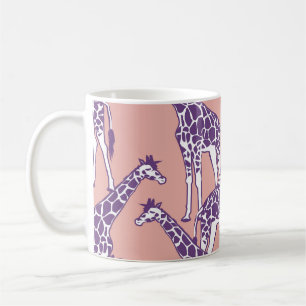 Mug Giraffe Zones colorées Vintage Safari Illustration