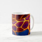 Mug Giraffes Bleues D'Or (Devant droit)