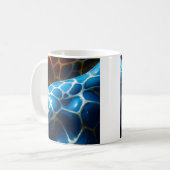 Mug Giraffes Bleues D'Or (Devant gauche)