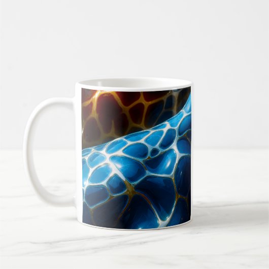 Mug Giraffes Bleues D'Or (Gauche)