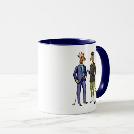Mug Giraffes de golf 2 (Devant droit)