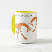 Mug : Giraffes se battant (Devant gauche)