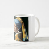 Mug Girl avec perle oreille avec écouteurs (Devant droit)