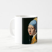 Mug Girl avec perle oreille avec écouteurs (Devant gauche)