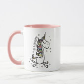 Mug Girl Be a Unicorn Novelty Motivational Quote (Gauche)