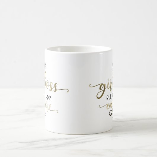 Mug Girl Boss Construisant Son Empire Gold Script (Centre)
