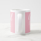 Mug Girl Boss Nom personnalisé Diamond Pink (Dos)