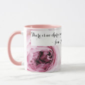 Mug Girl Jane Austen Emma Citation de livre Rose Rose  (Gauche)