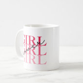 Mug Girl Power | Féministe moderne rose (Devant gauche)