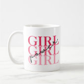 Mug Girl Power | Féministe moderne rose (Gauche)