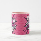 Mug GIRL POWER Nom Fun Retro Comic Book Pop Art (Centre)