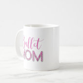 Mug Girl Rose Ballet Maman Épargne Diamond Typographie (Devant gauche)