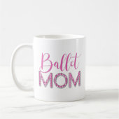 Mug Girl Rose Ballet Maman Épargne Diamond Typographie (Gauche)