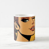 Mug Girl Stoner | Comic book pop art | Smoking lovers (Centre)