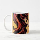 Mug Girl Stoner | Comic book pop art | Smoking lovers (Gauche)