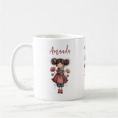 Mug Girl with A Frog Doll Cute Whimsical (Gauche)