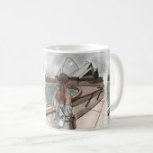 Mug Girl with Opera house à Sydney. (Devant droit)