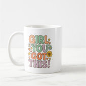 Mug Girl You Got This Test Day Wer Motivational Quote  (Gauche)