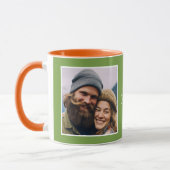 Mug Girlfriend Love You Photos Modern Green C111 Blanc (Gauche)