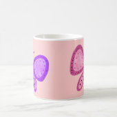 Mug Girls Kid's rose violet couleur rose 2 papillo (Centre)