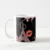 Mug girly chic retro mode paris eiffel tower (Gauche)