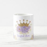 Girly Lavender Gold Crown Royal Princesse