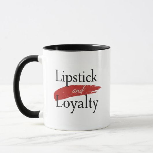 Mug Girly Makeup Lover Loyalty Slogan (Gauche)