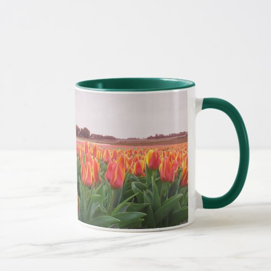 Mug Gisement de fleur de tulipe et moulin à vent (Droite)