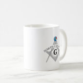 Mug Gîte de franc-maçonnerie de l'état de Caroline du (Devant droit)