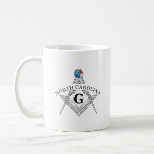 Mug Gîte de franc-maçonnerie de l'état de Caroline du (Gauche)