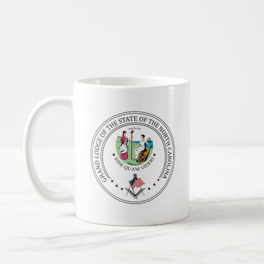 Mug Gîte de franc-maçonnerie de l'état de Caroline du (Gauche)