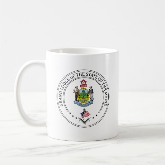 Mug Gîte franc-maçonnerie de l'état du Maine (Gauche)