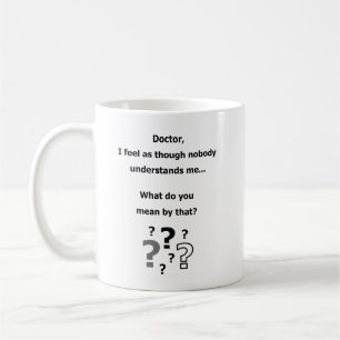 Mug Gitf drôle de plaisanterie d'humour de psychologu