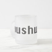 mug givré en bois push (Devant gauche)