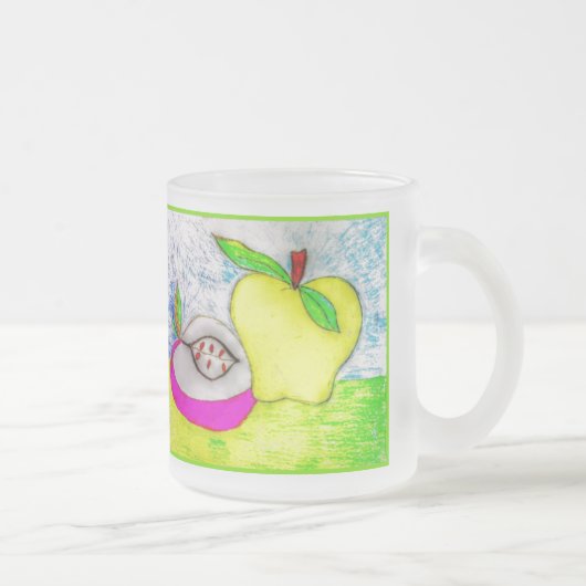 Mug givré Pommes Pop Art (Droit)