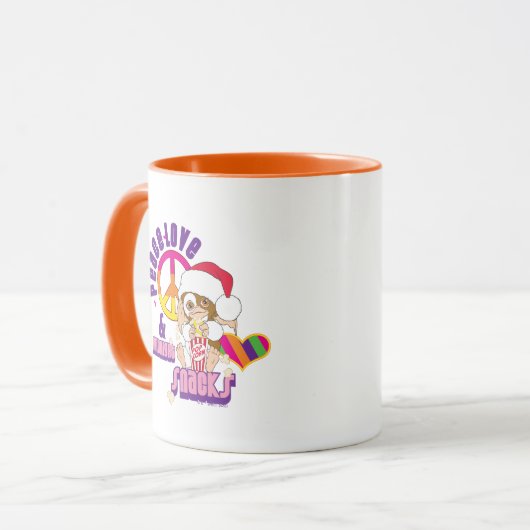 Mug Gizmo | Peace Love & Midnight Snacks (Devant gauche)