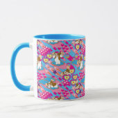 Mug Gizmo | Pink Peace & Love Motif (Gauche)