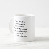 Mug GK Chesterton- "ceux-ci sont les jours… " (Devant gauche)