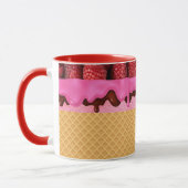 Mug Glace à la fraise avec cône de gaufre (Gauche)