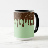 Mug Glace au Matcha, Glaçage Choco Fondu Sprinkles (Devant droit)