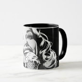 Mug Glace blonde de style comic graphique BW 50 (Devant droit)